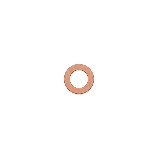 Fiber seal 6x10x1 oil inspection screw