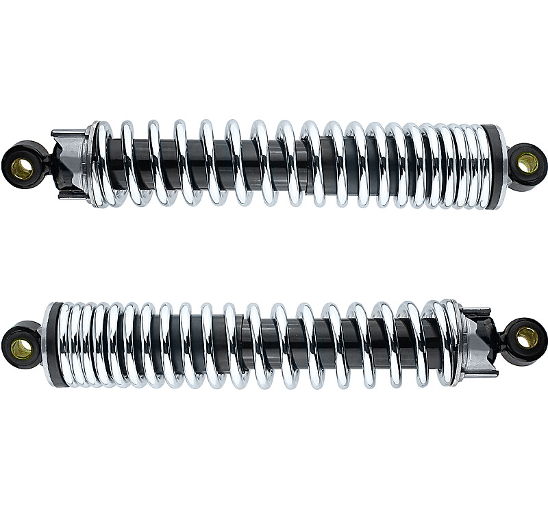 Shock absorber rear Jawa 350/634 - 640 spring chrome - import (set)