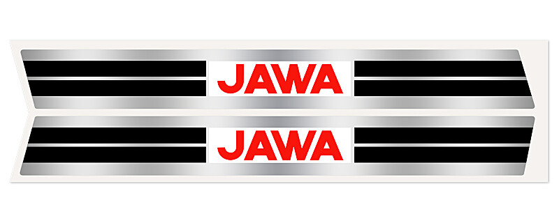 Mustang sticker - silver - set