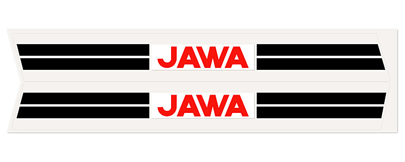 Mustang sticker - red - set