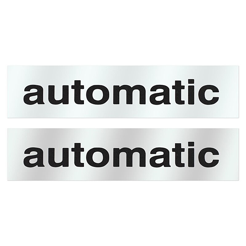 Automatic silver sticker - set