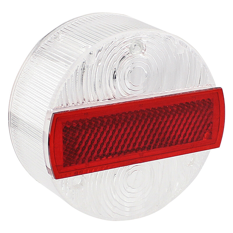 Simson tail light cover - round clear