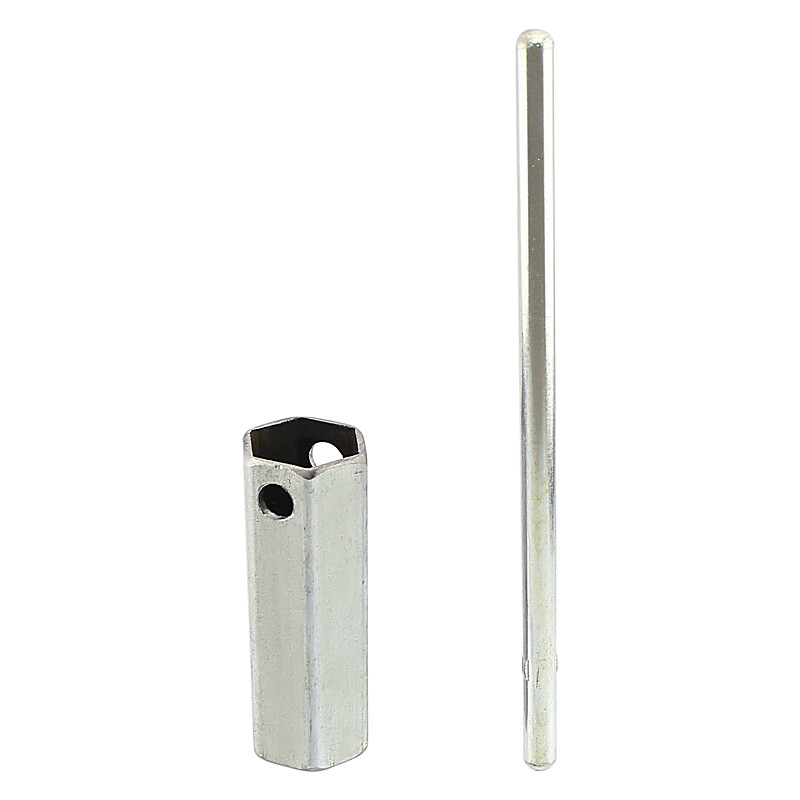 Spark plug wrench 21mm + rod - HEXAGONAL