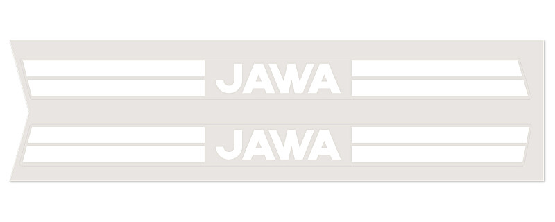 Mustang sticker - white - set