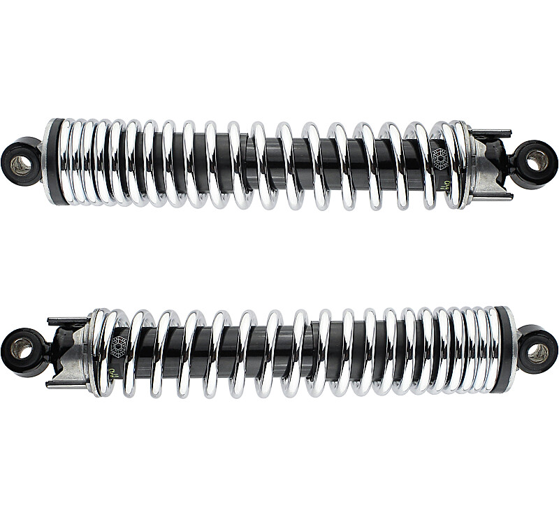 Rear silencer Jawa 350/638 - 640 progress, chrome (set) - CZ