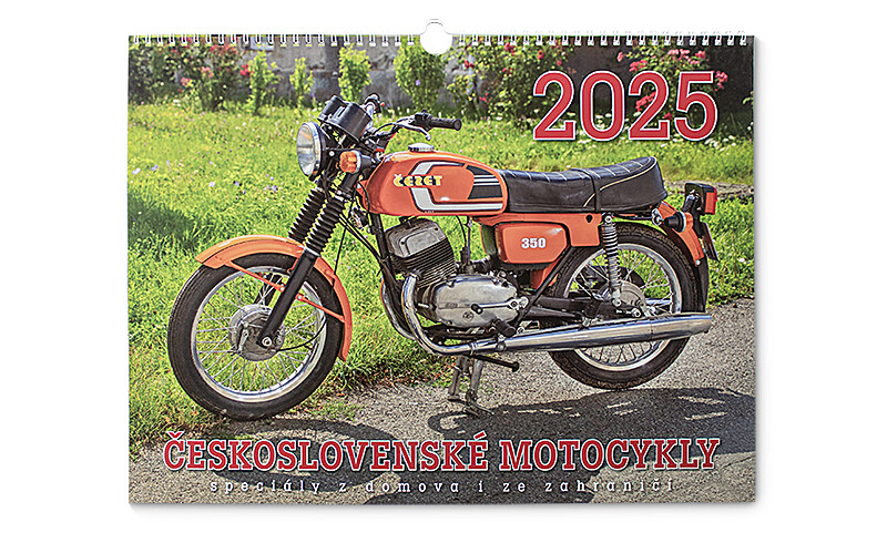 Calendar Czech Motorcycles 2025 - 42x32cm