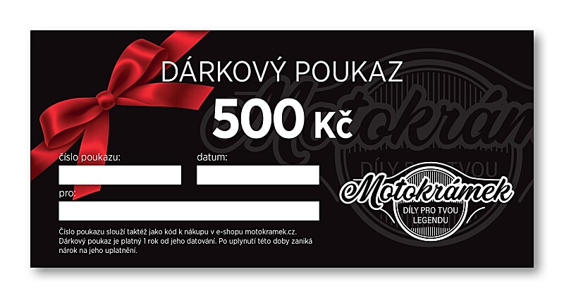 Gift voucher - 500 CZK