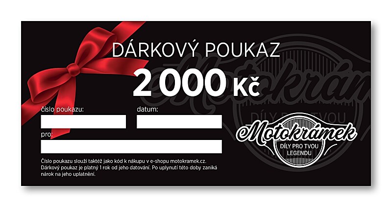 Gift voucher - 2000 CZK