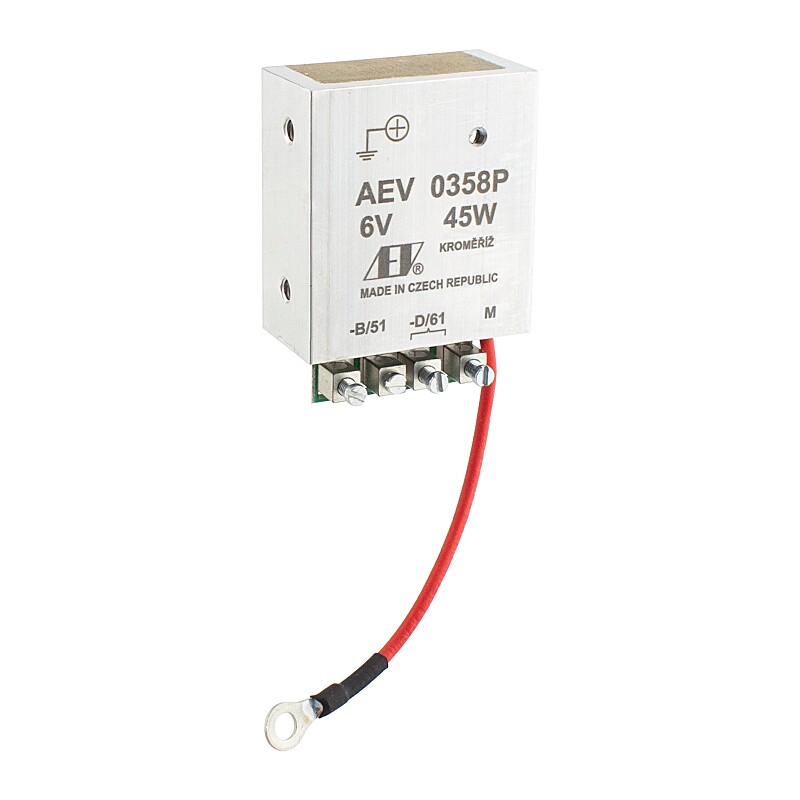 Dynamo regulator 6V 45W AEV with grounding ( + )
