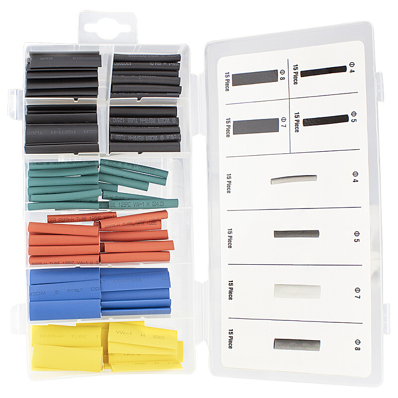 Heat shrink tubing - set of 120 pcs