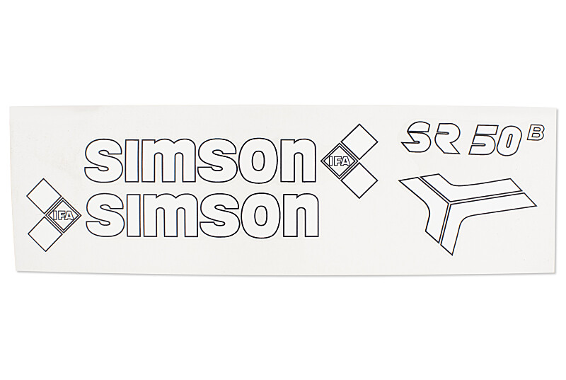 Simson SR50 sticker - set - white