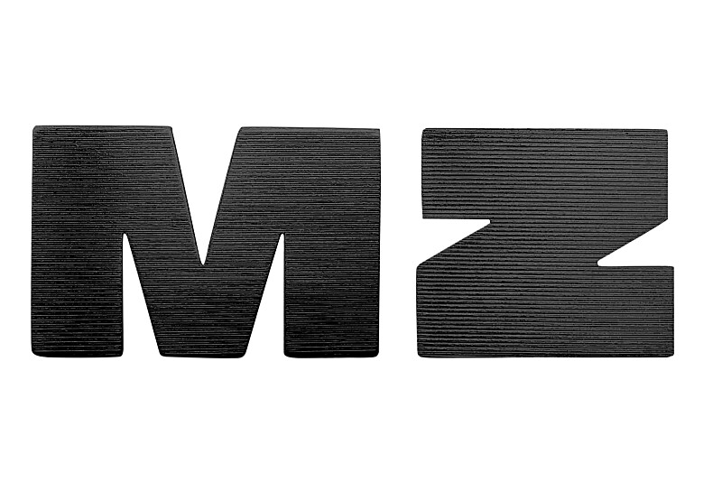 Logo MZ - letters on the tank - black