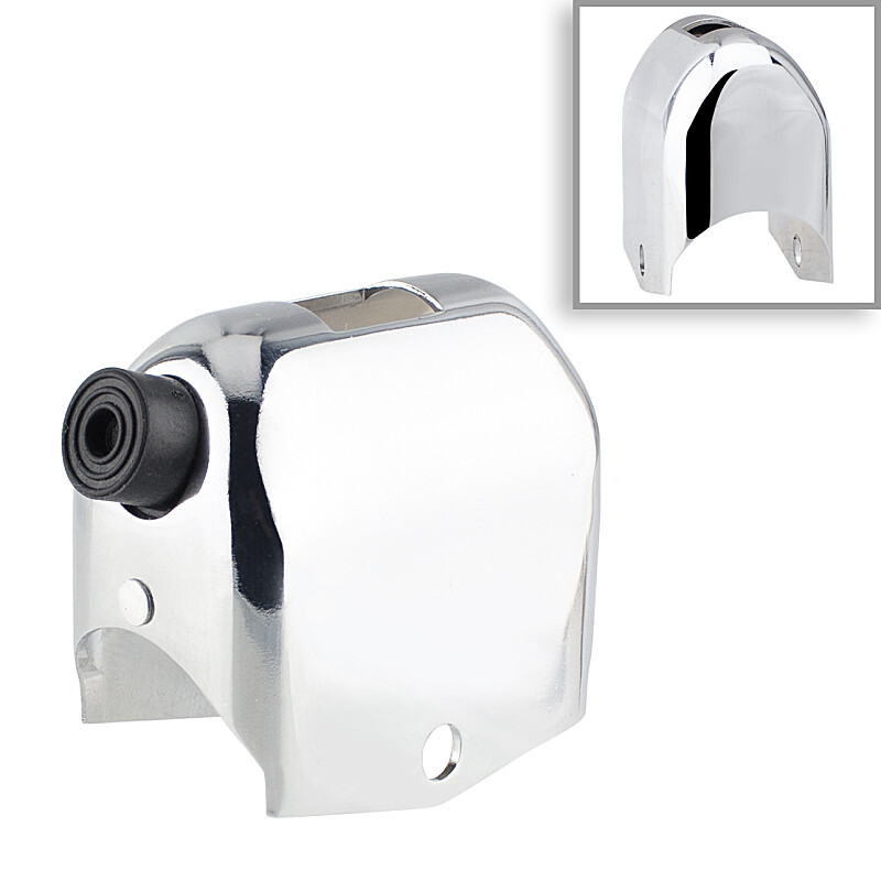 Light switch cover without side hole with horn button - chrome - coven only
