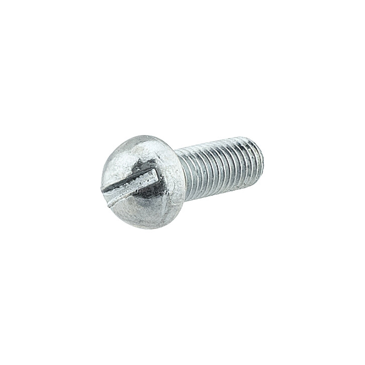 Screw M5x14 - half-round head - zinc