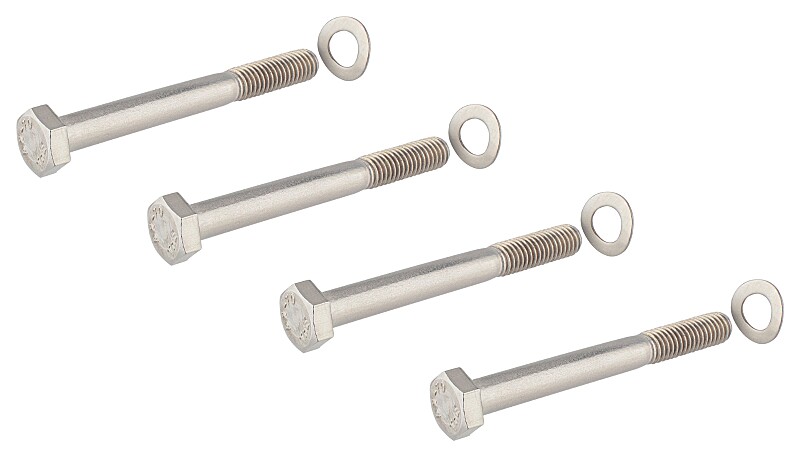 Simson S51 handlebar clamp screw set - stainless steel