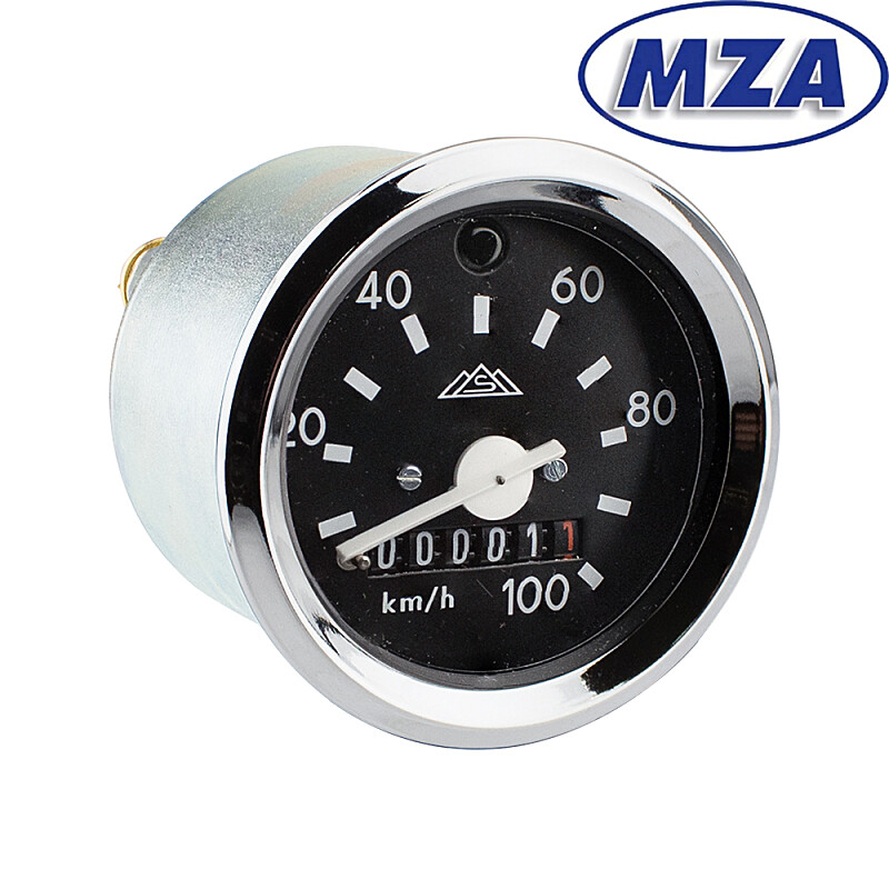 Speedometer Simson S51 - chrome frame MZA