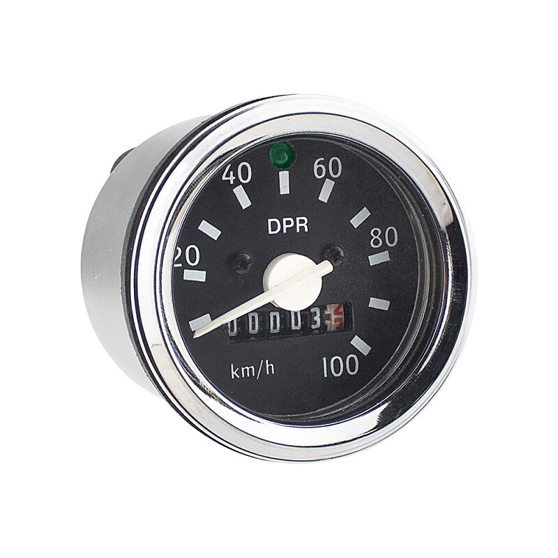 Speedometer Simson S51 - chrome frame (indicator light) - DPR