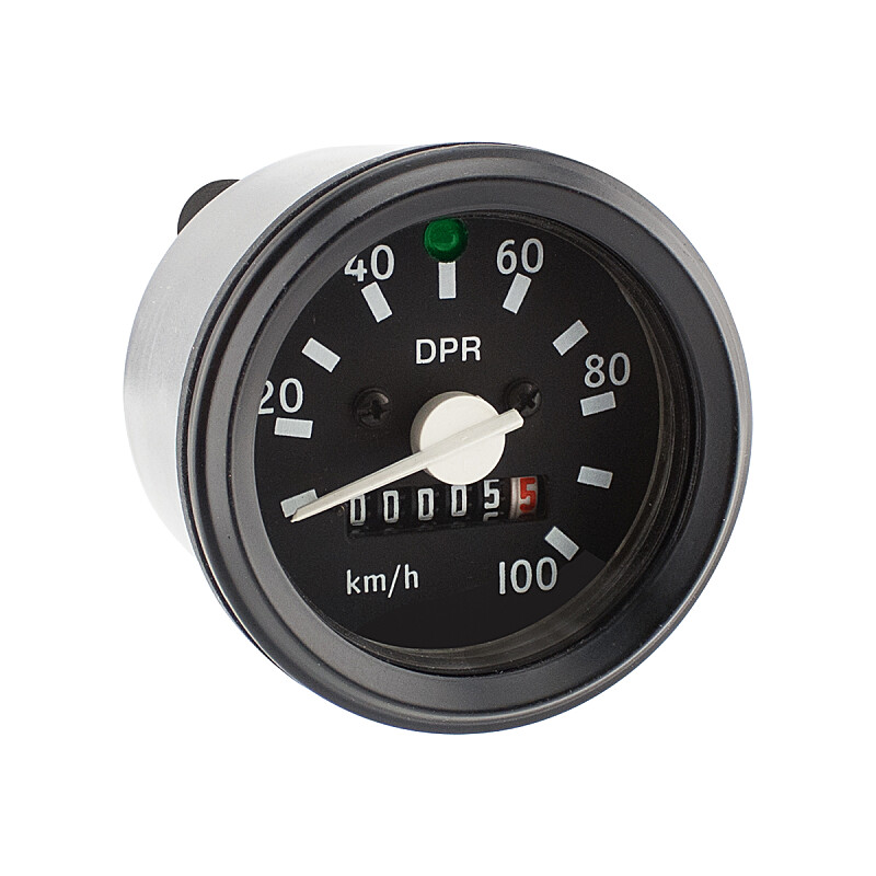 Speedometer Simson S51 - black frame (indicator light) - DPR