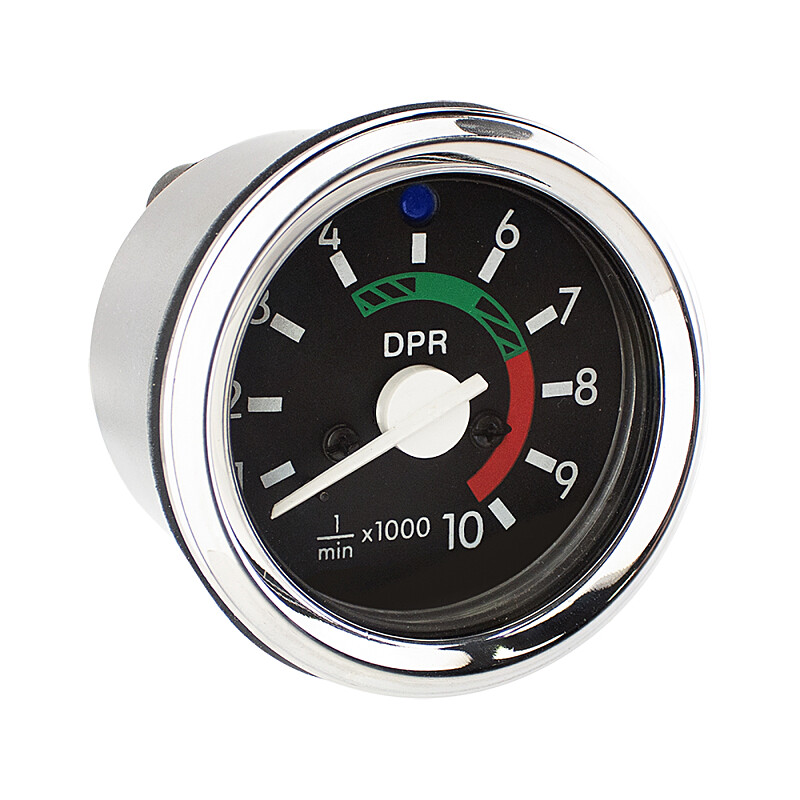 Tachometer Simson S51 - chrome frame (indicator light) - DPR