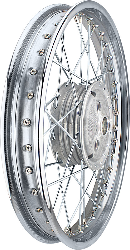 Pionýr wheel 05, 20, 21, 23 - standard thread M 3 - chrome