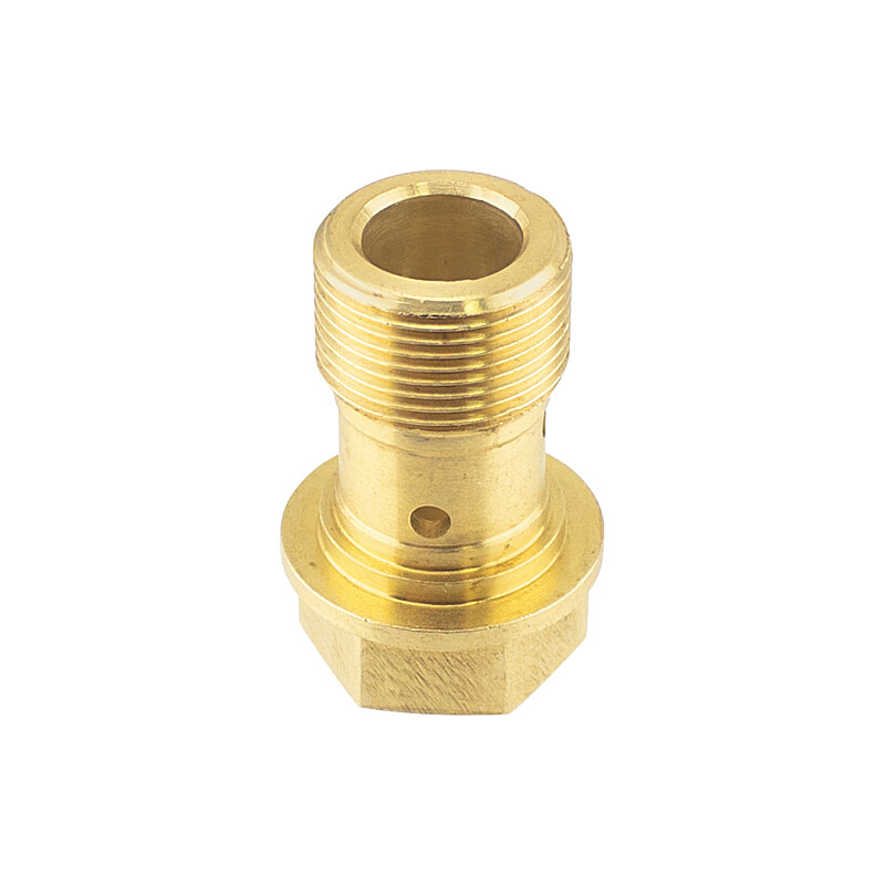 Bottom screw of the float chamber Jawa - Pérák - brass