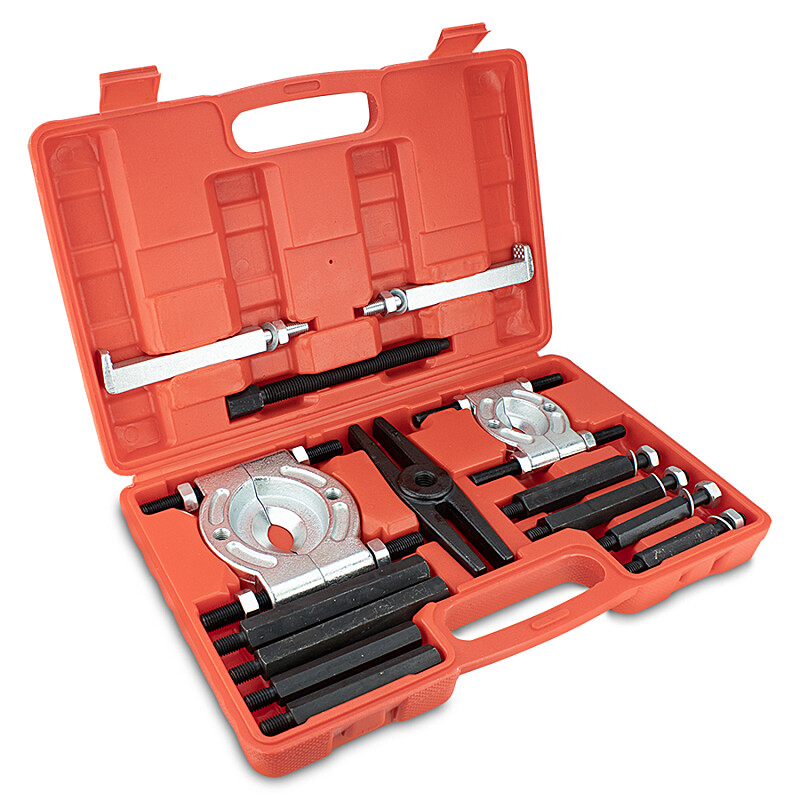 Set of bearing, sprocket and sprocket pullers