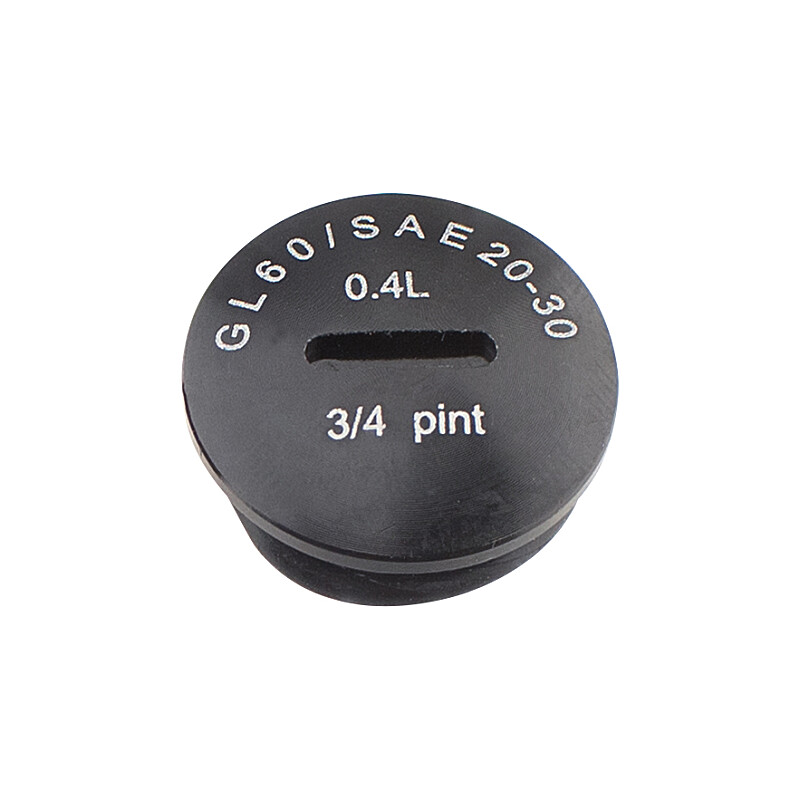 Simson aluminum oil plug - black