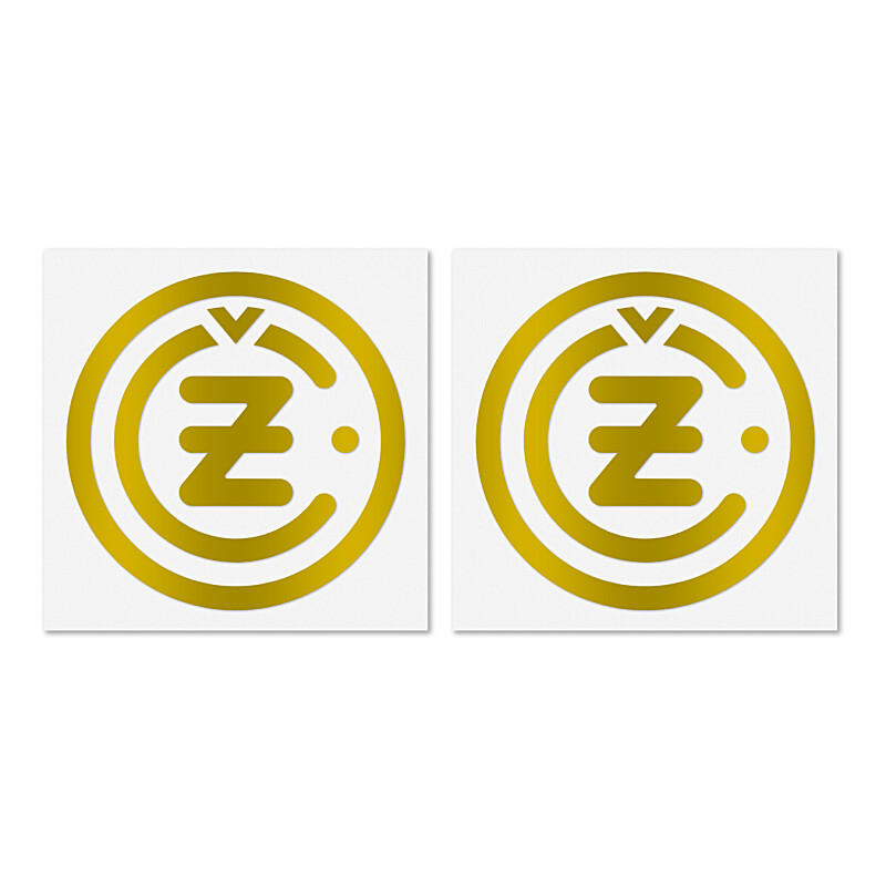 Sticker ČZ gold 4cm - 2 pcs