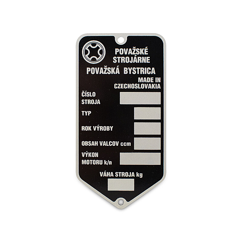 Jawa 90 Frame Label