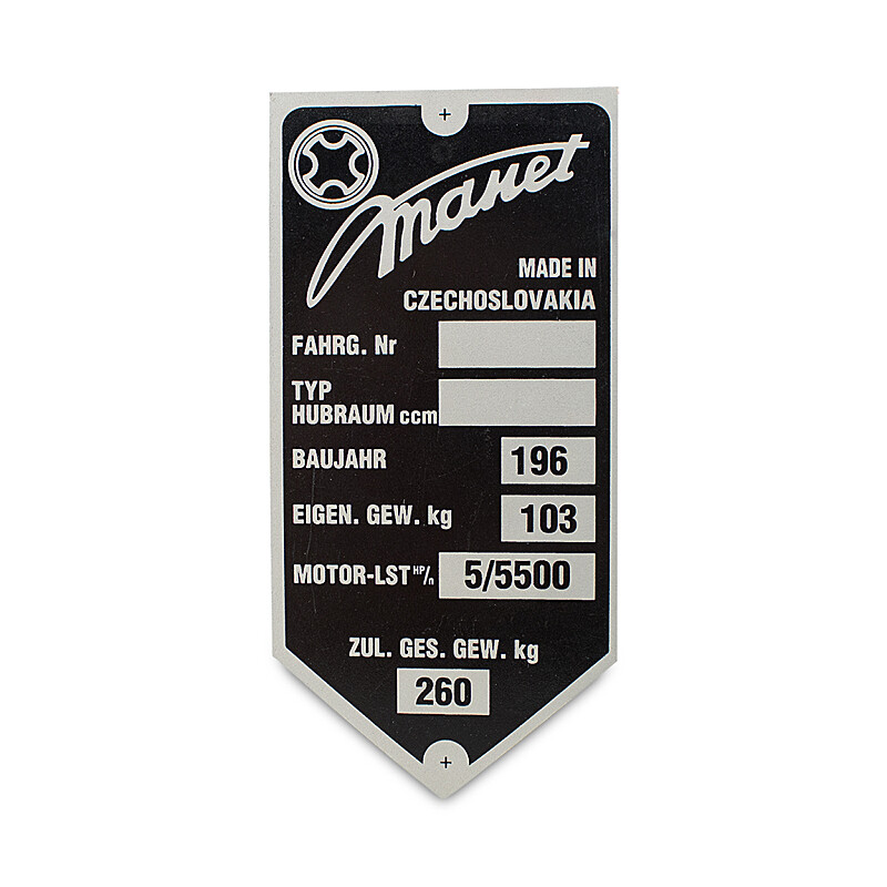 Frame label Tatran 100 - 125 cc - scooter