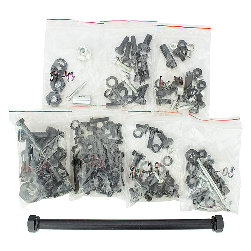Set of screws for the entire motorcycle ČZ 125/150C - black - Czech Republic