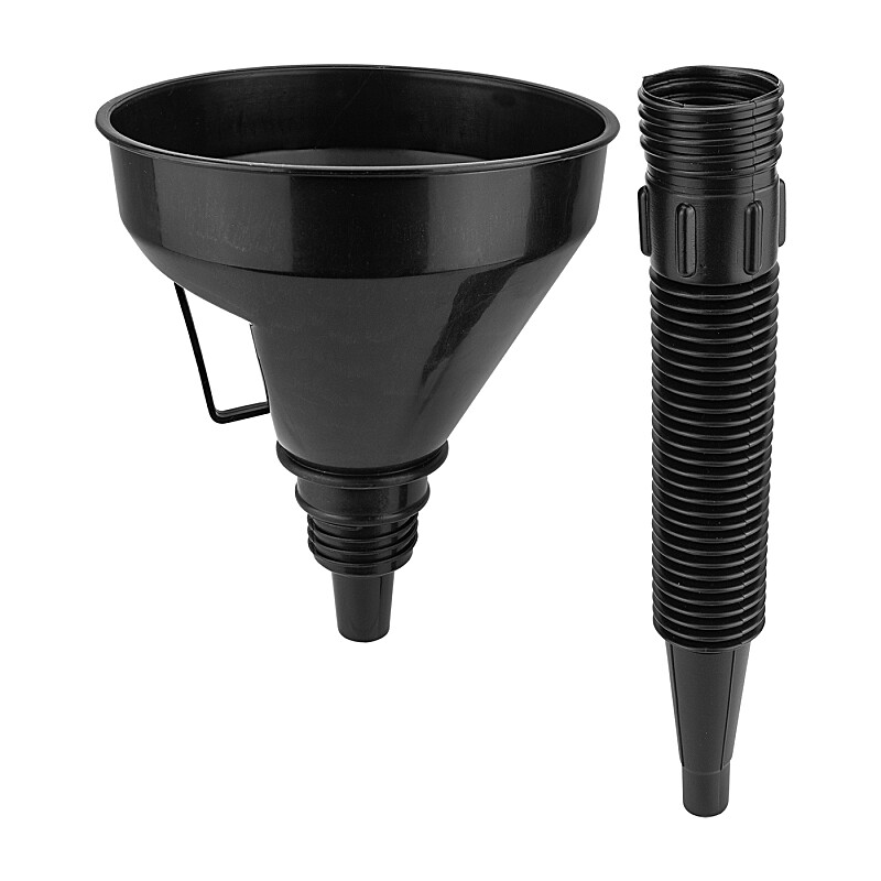 Funnel with screw extension - black