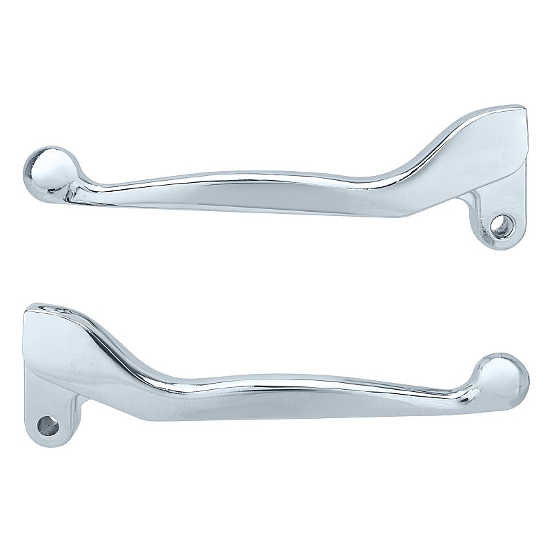 Aluminum levers Simson S51, SR 50 - set PL - chrome.