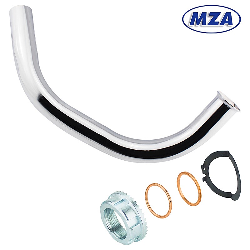 Exhaust elbow Simson S51 Elektronik standard with accessories - MZA
