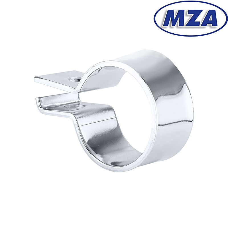 Exhaust clamp ETZ 125, 150 - front chrome - MZA