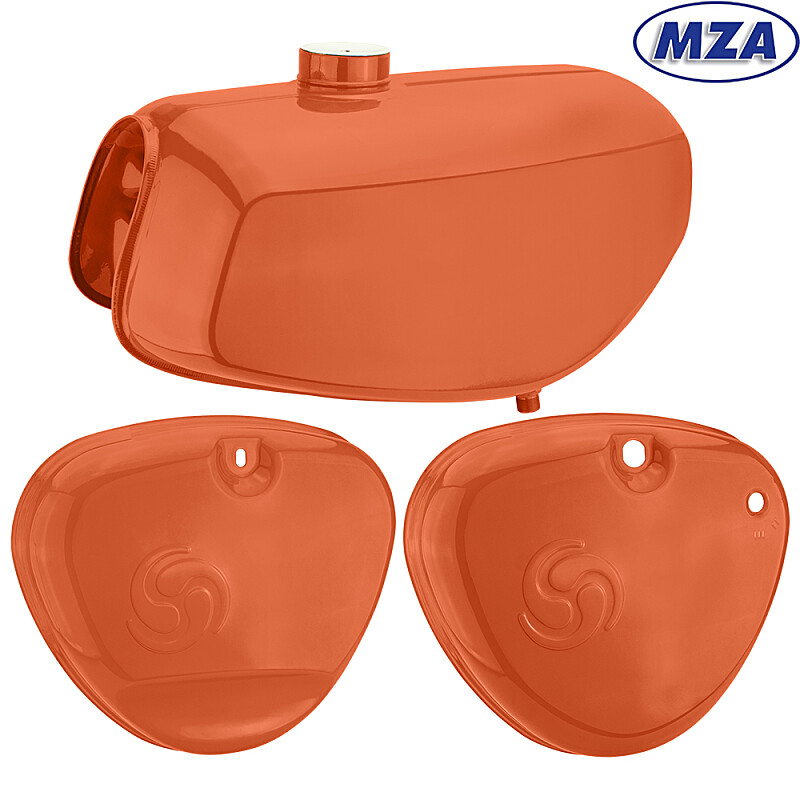 Simson S51 Enduro box lid tank - orange - MZA