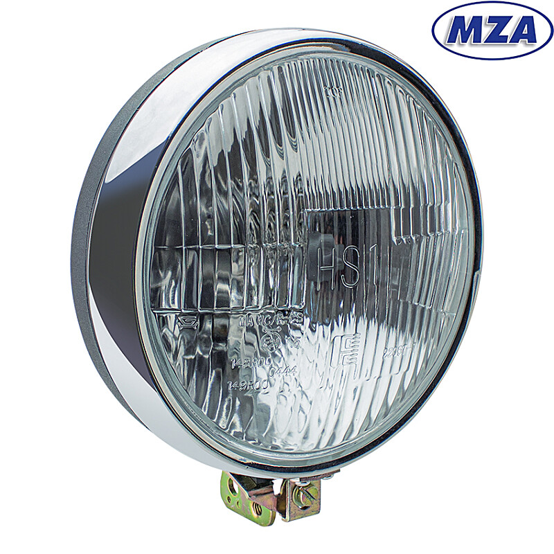 Front light Simson S51 12V complete - MZA (flat glass)