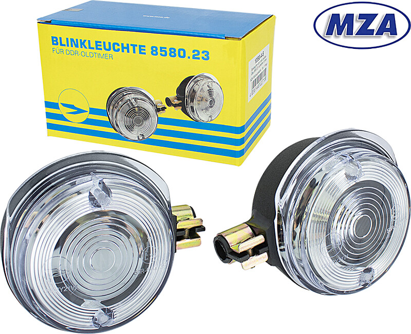 Set of front indicators Simson S51 - clear - MZA