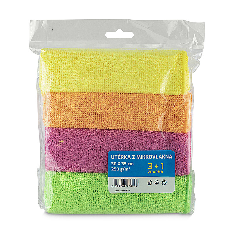 Swedish microfiber towel - 30x35cm - set of 4