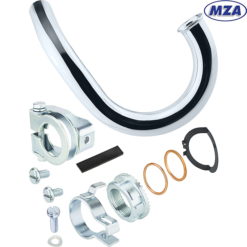 Exhaust elbow Simson S51 Enduro standard with accessories - MZA