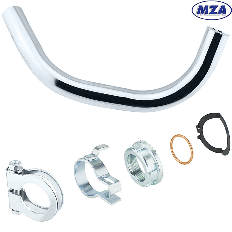 Exhaust elbow Simson S51 Elektronik D32 with accessories - MZA