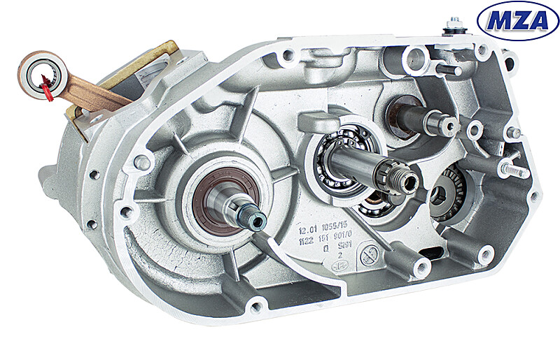 Simson S70, S83 half-engine with 4th speed gearbox - MZA - Silver (ø 54.1 mm)