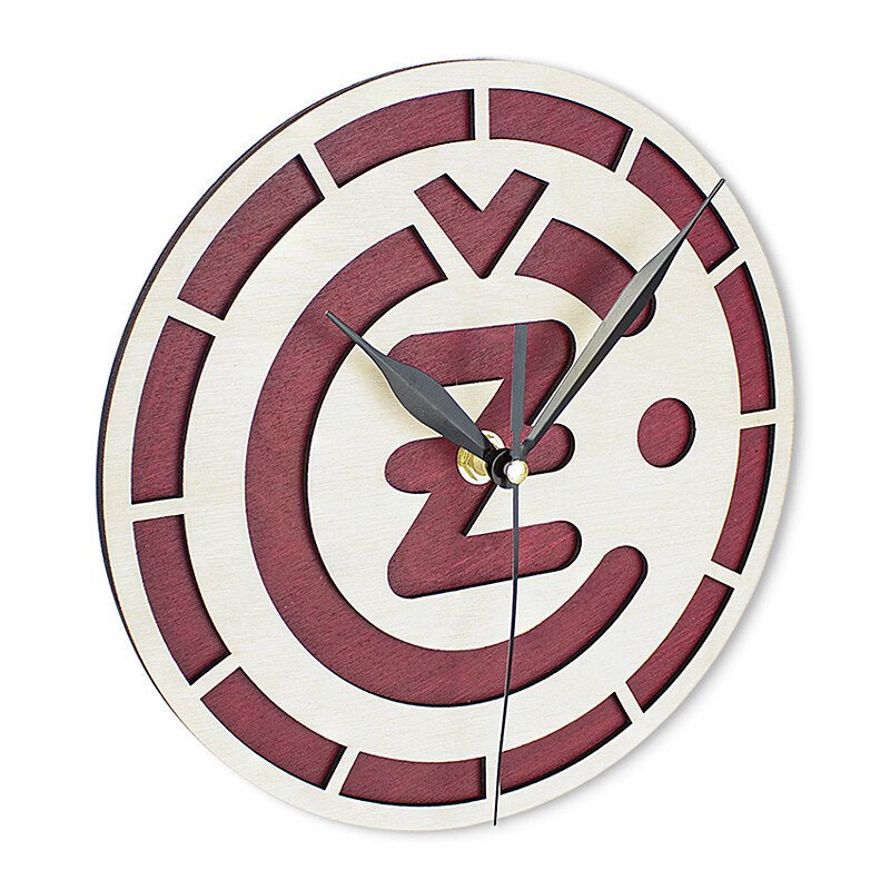 Wooden clock - ČZ logo 20cm