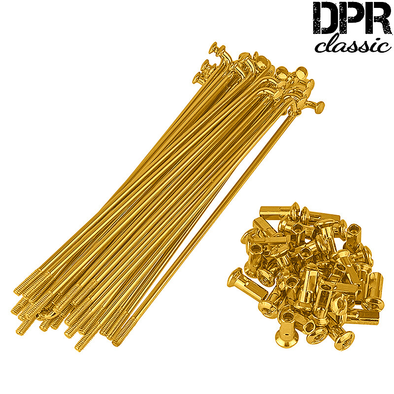 Simson wheel spokes for 16 rim (M3.5x143.5) - gold - DPR