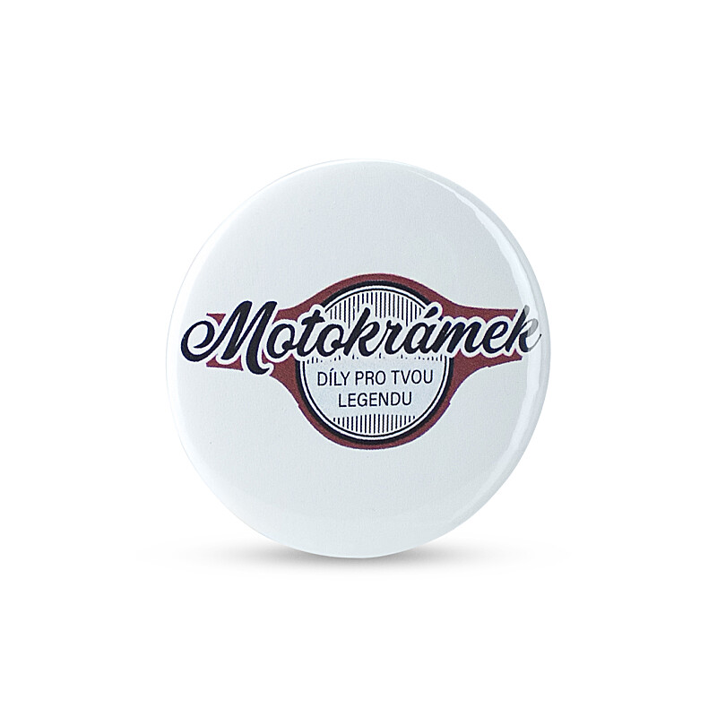 Magnetic bottle opener with Motokrámek logo