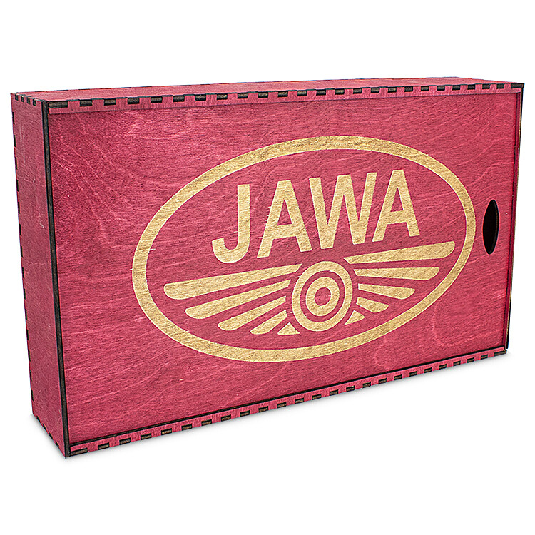Wooden gift box for Jawa watches - red