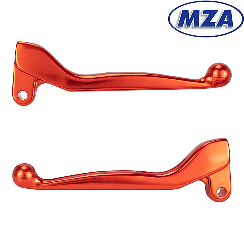 Aluminum levers Simson S51, SR50 - PL set - red - MZA