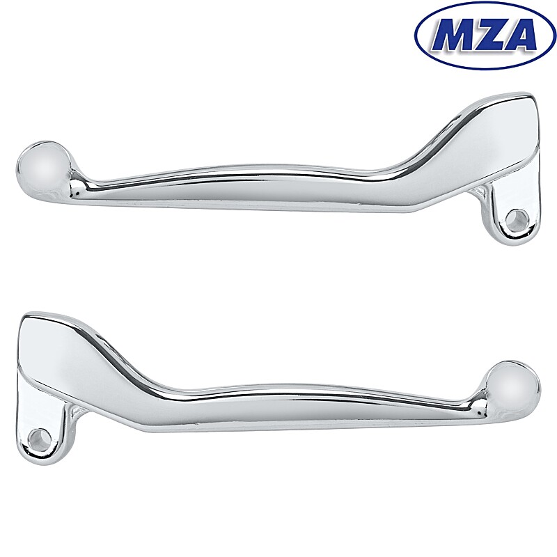 Aluminum levers Simson S51, SR50 - set PL - chrome - MZA