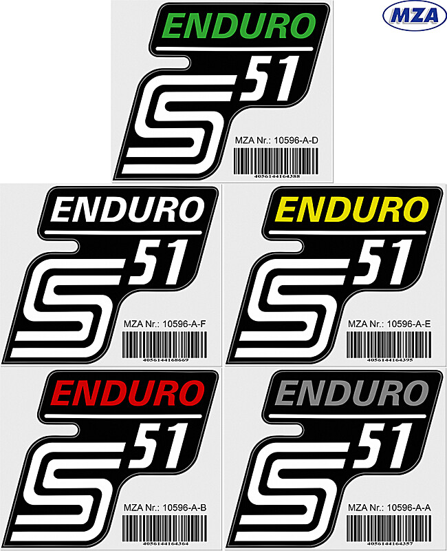 S51 Enduro MZA mailbox sticker