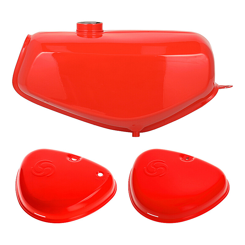 Simson S51 Elektronik box lid tank - orange - MZA - DAMAGED
